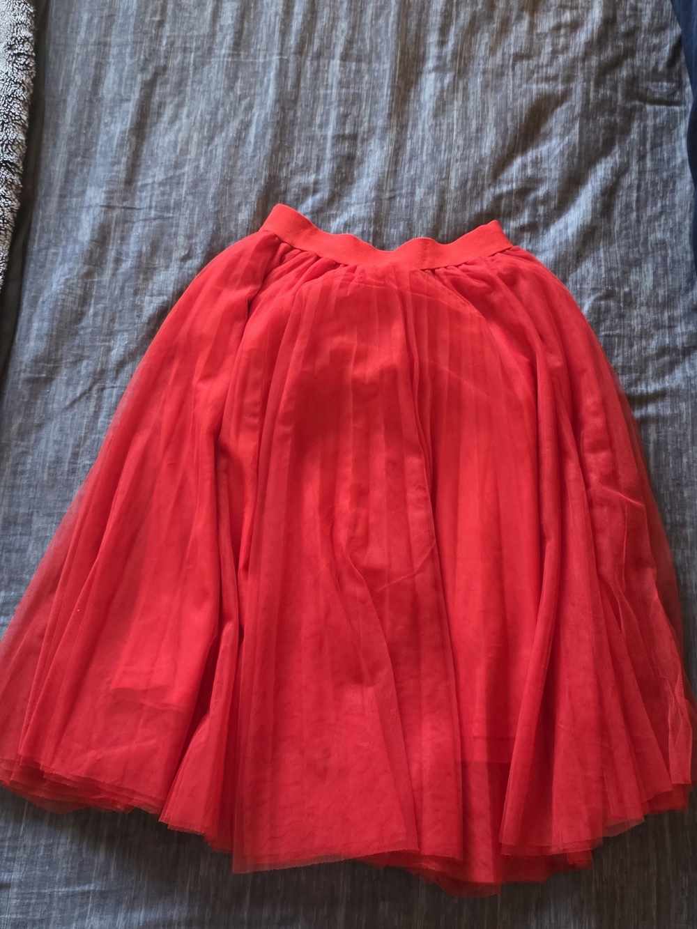 Charlotte Russe Red Tulle Circle Skirt